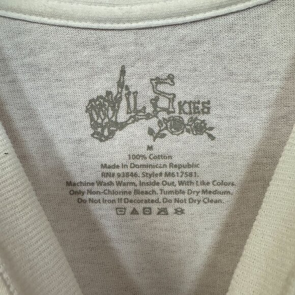 Lil Skies Shelby Butterfly Skeleton Wing Roses Emo Rap Tee M - Picture 4 of 5